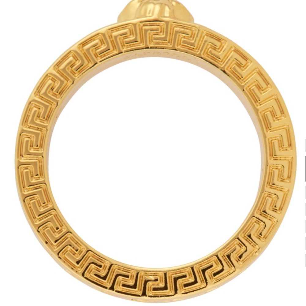 VERSACE Gold Chain Band Ring - Picture 8 of 8